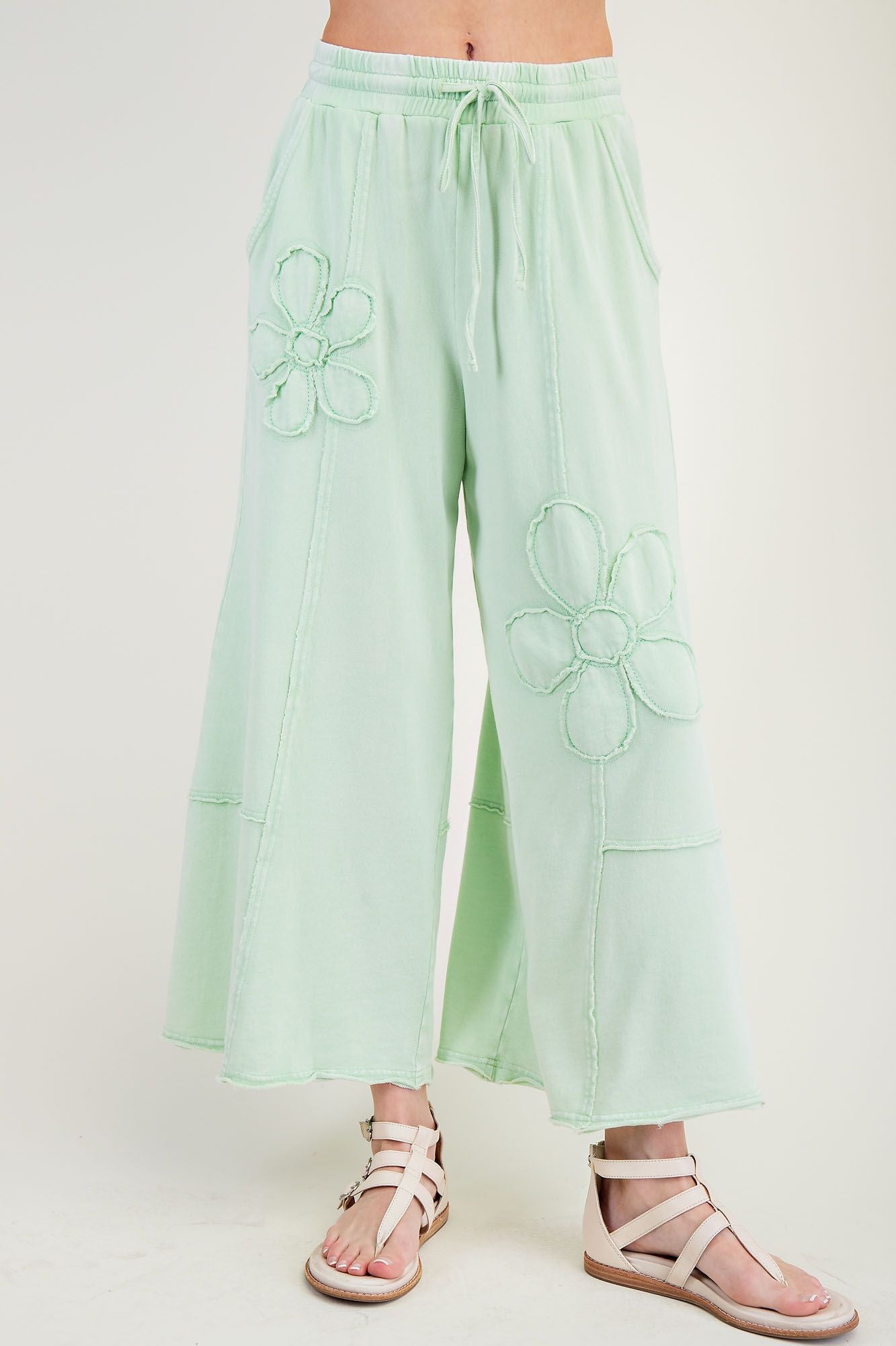 Flower Pear Colored Pants