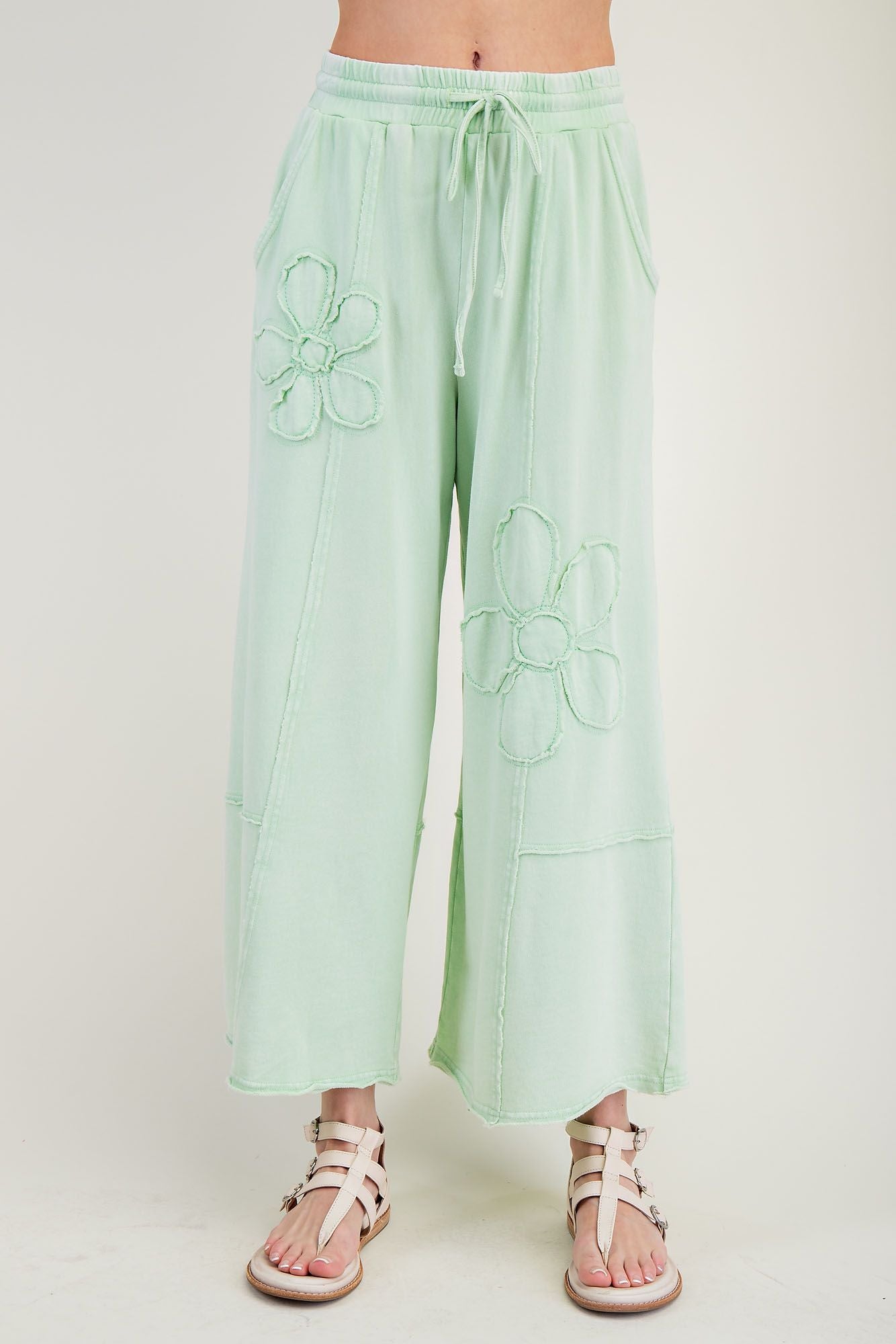 Flower Pear Colored Pants