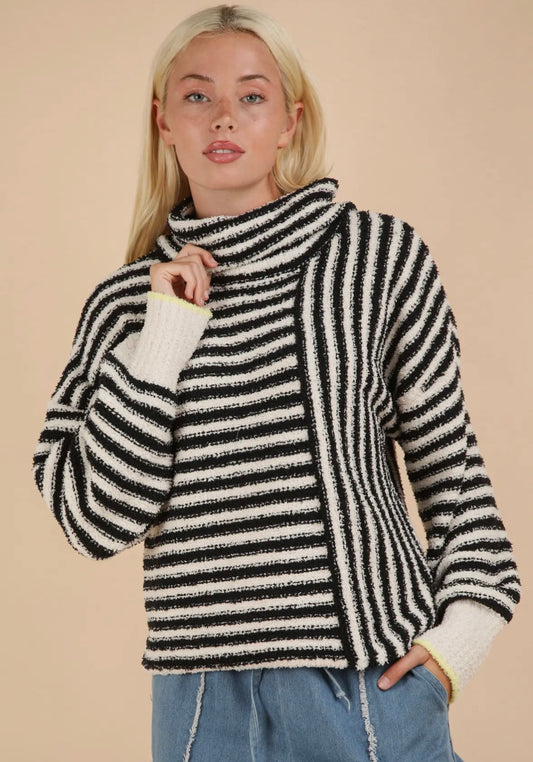 Black Striped Sweater