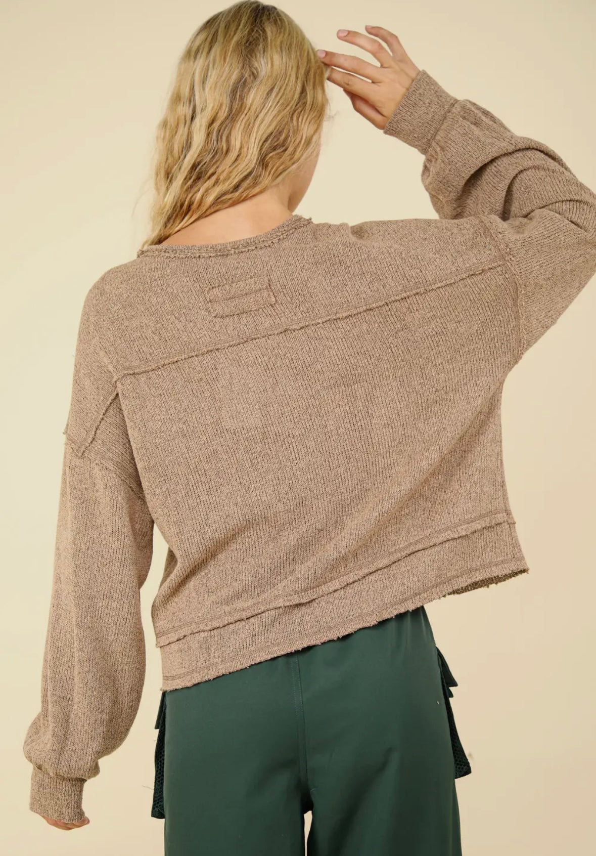 Raw Edge Casual Top